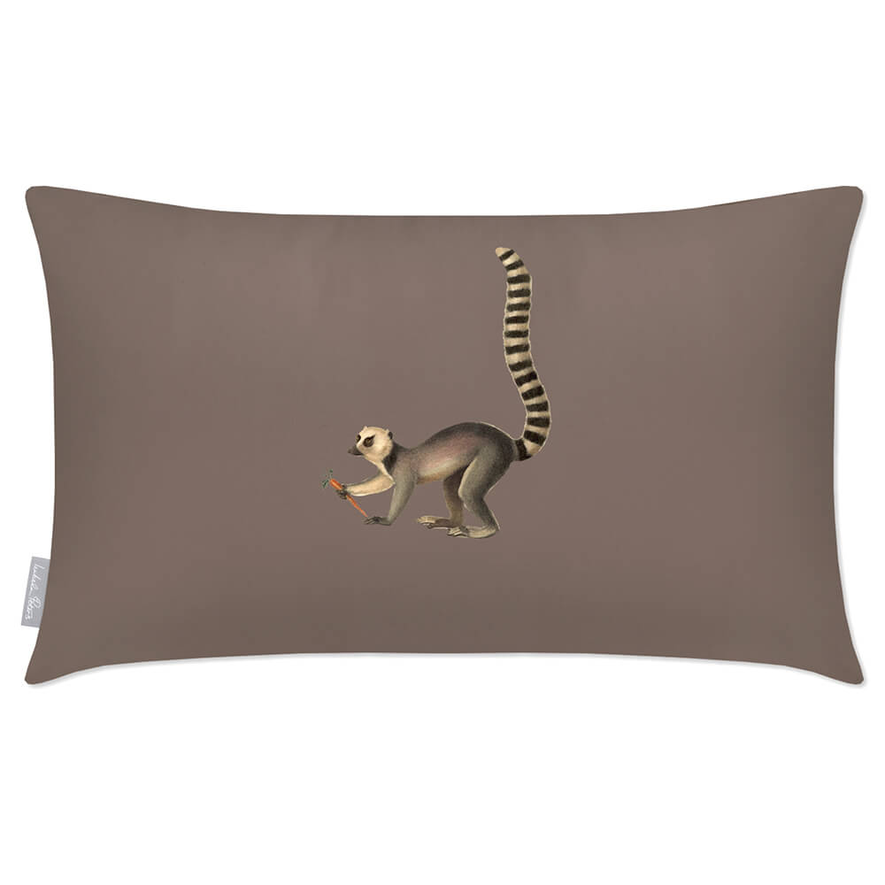 Outdoor Garden Waterproof Rectangle Cushion - Lemur  Izabela Peters Dovedale Stone 50 x 30 cm 