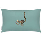 Outdoor Garden Waterproof Rectangle Cushion - Lemur - Blue Surf 50 x 30 cm by Izabela Peters