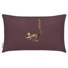 Outdoor Garden Waterproof Rectangle Cushion - Lemur - Italian Grape 50 x 30 cm by Izabela Peters