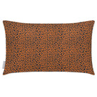 Outdoor Garden Waterproof Rectangle Cushion - Leopard - Orange and Black 50 x 30 cm by Izabela Peters