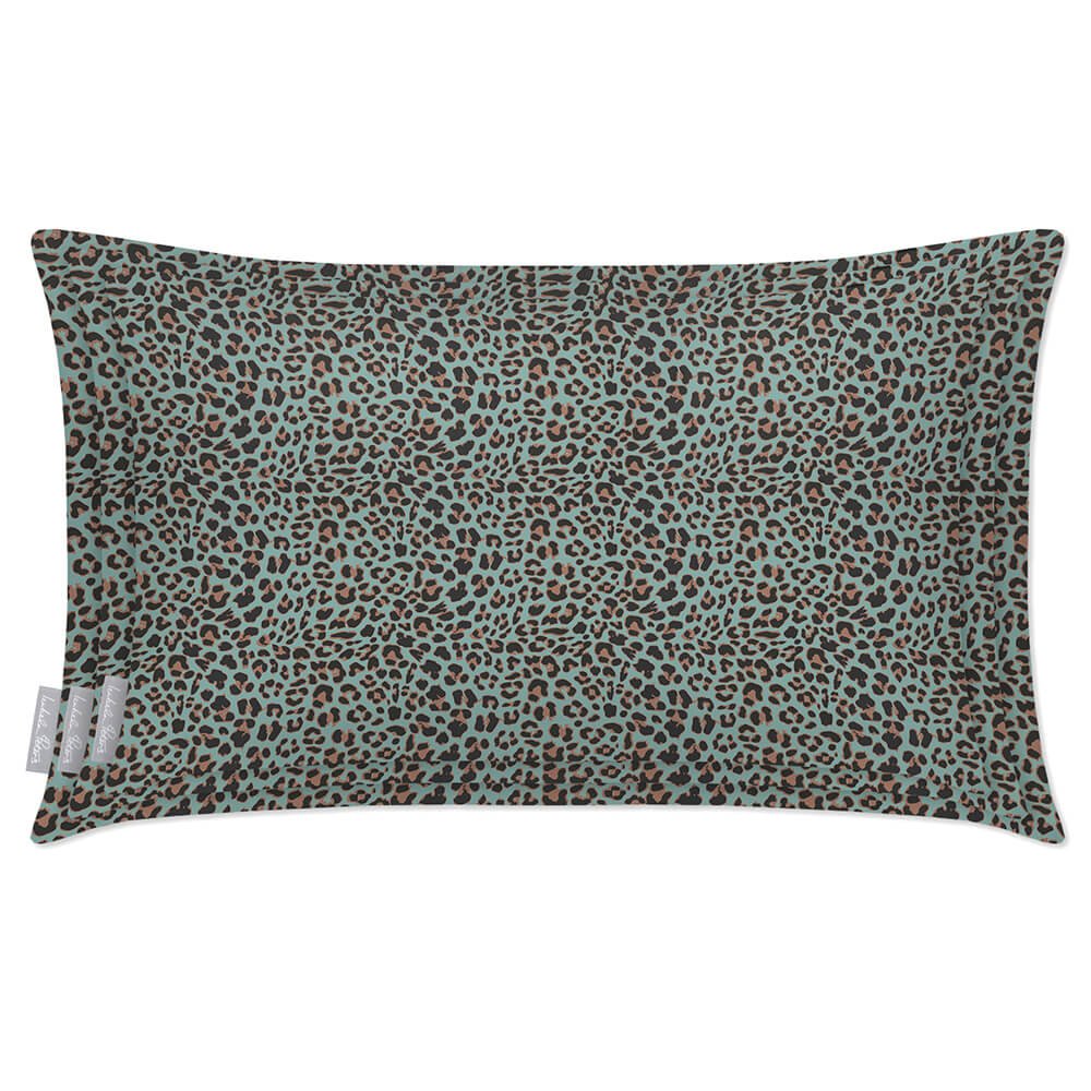 Outdoor Garden Waterproof Rectangle Cushion - Leopard  Izabela Peters   