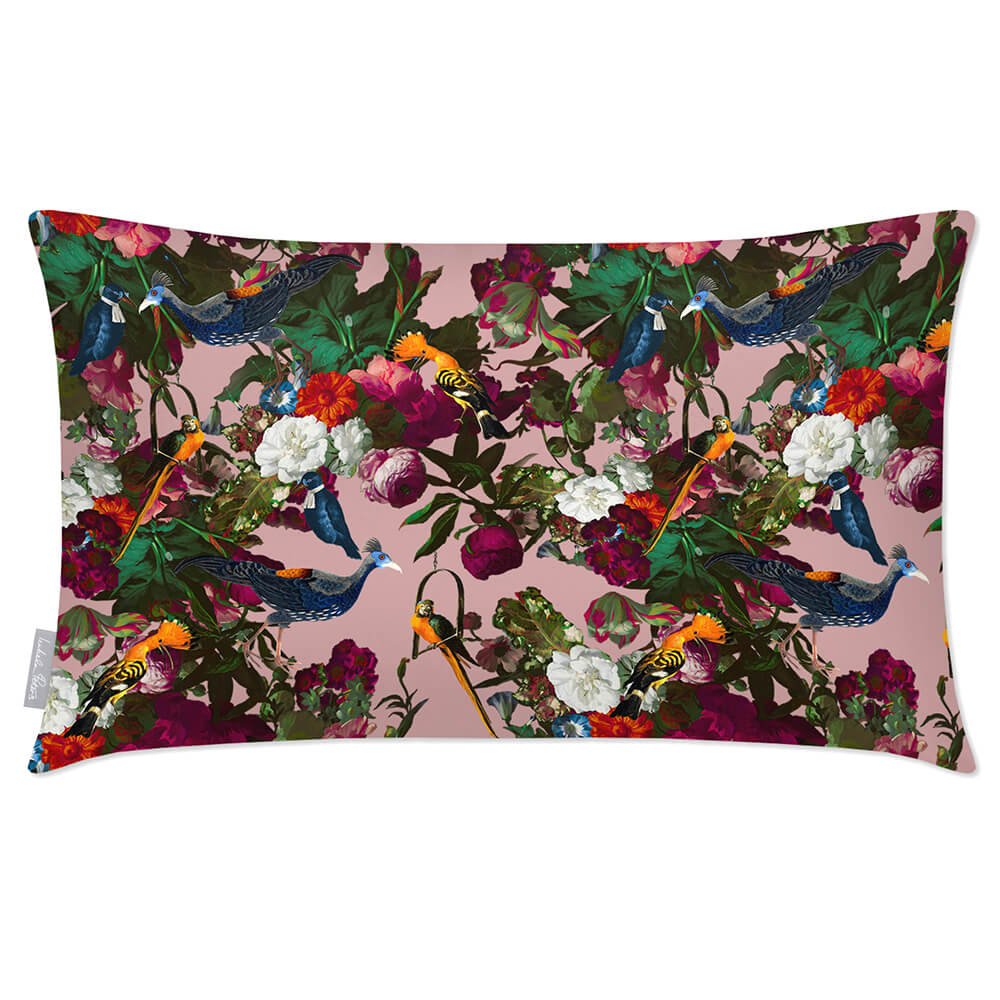 Outdoor Garden Waterproof Rectangle Cushion - Manor House Garden - Rosewater 50 x 30 cm by Izabela Peters