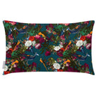 Outdoor Garden Waterproof Rectangle Cushion - Manor House Garden - Teal 50 x 30 cm by Izabela Peters