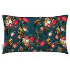 Outdoor Garden Waterproof Rectangle Cushion - Monkey Puzzle - Teal 50 x 30 cm by Izabela Peters