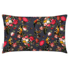 Outdoor Garden Waterproof Rectangle Cushion - Monkey Puzzle - Graphite 50 x 30 cm by Izabela Peters