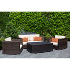 Outdoor Garden Waterproof Rectangle Cushion - Open Face - Burnt Ochre 50 x 30 cm by Izabela Peters