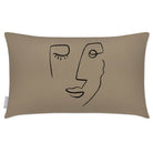 Outdoor Garden Waterproof Rectangle Cushion - Open Face - Taupe 50 x 30 cm by Izabela Peters