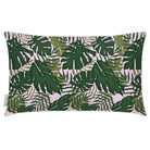 Outdoor Garden Waterproof Rectangle Cushion - Palm Leaf - Blush Pink 50 x 30 cm by Izabela Peters