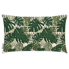 Outdoor Garden Waterproof Rectangle Cushion - Palm Leaf - Cream 50 x 30 cm by Izabela Peters