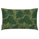 Outdoor Garden Waterproof Rectangle Cushion - Palm Leaf - Sage 50 x 30 cm by Izabela Peters