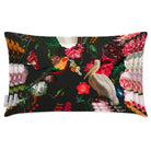 Outdoor Garden Waterproof Rectangle Cushion - Peruvian Paradise - Charcoal 50 x 30 cm by Izabela Peters