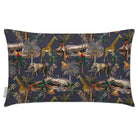 Safari Voyage | Outdoor Garden Waterproof Rectangle Cushion - Graphite 50 x 30 cm by Izabela Peters