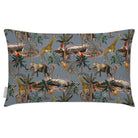 Safari Voyage | Outdoor Garden Waterproof Rectangle Cushion - French Grey 50 x 30 cm by Izabela Peters