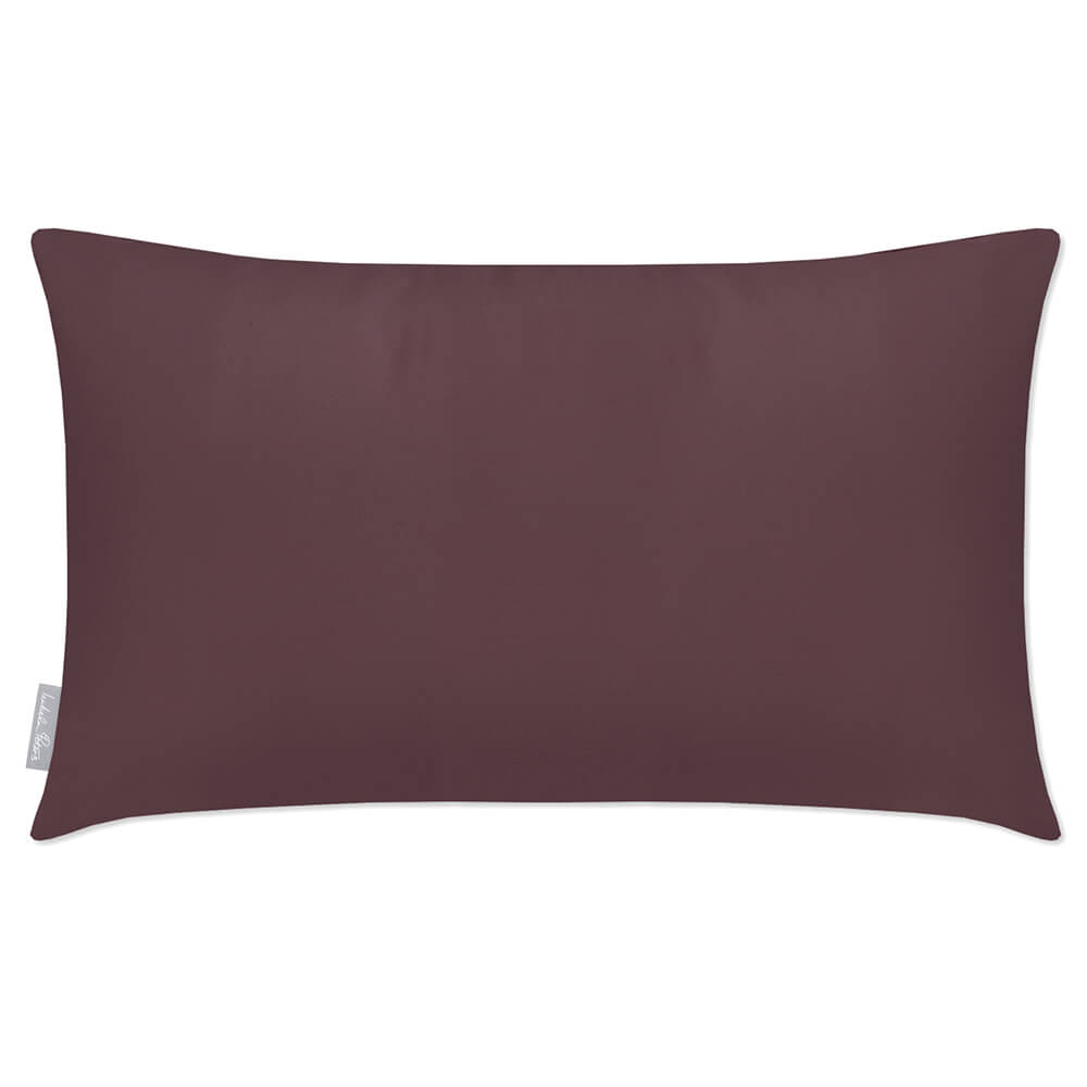 Outdoor Garden Waterproof Rectangle Cushion - Signature Colours  Izabela Peters Italian Grape 50 x 30 cm 