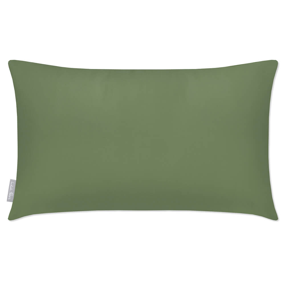 Outdoor Garden Waterproof Rectangle Cushion - Signature Colours  Izabela Peters Sage 50 x 30 cm 