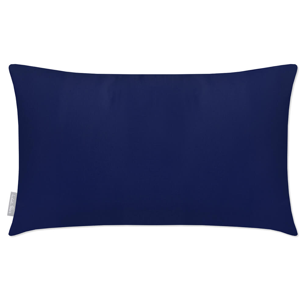 Outdoor Garden Waterproof Rectangle Cushion - Signature Colours - Midnight 50 x 30 cm by Izabela Peters