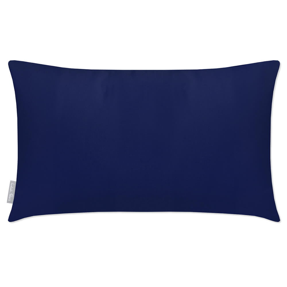 Outdoor Garden Waterproof Rectangle Cushion - Signature Colours  Izabela Peters Midnight 50 x 30 cm 