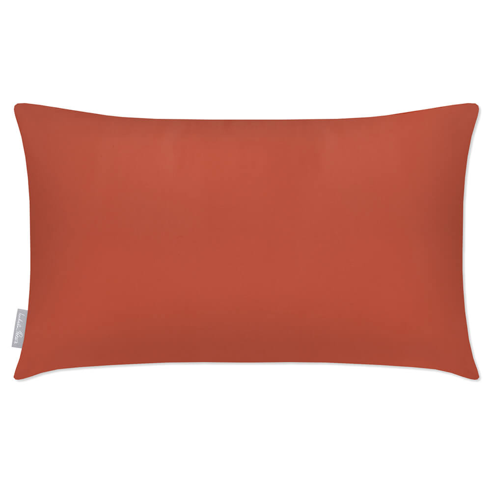 Outdoor Garden Waterproof Rectangle Cushion - Signature Colours  Izabela Peters Burnt Ochre 50 x 30 cm 