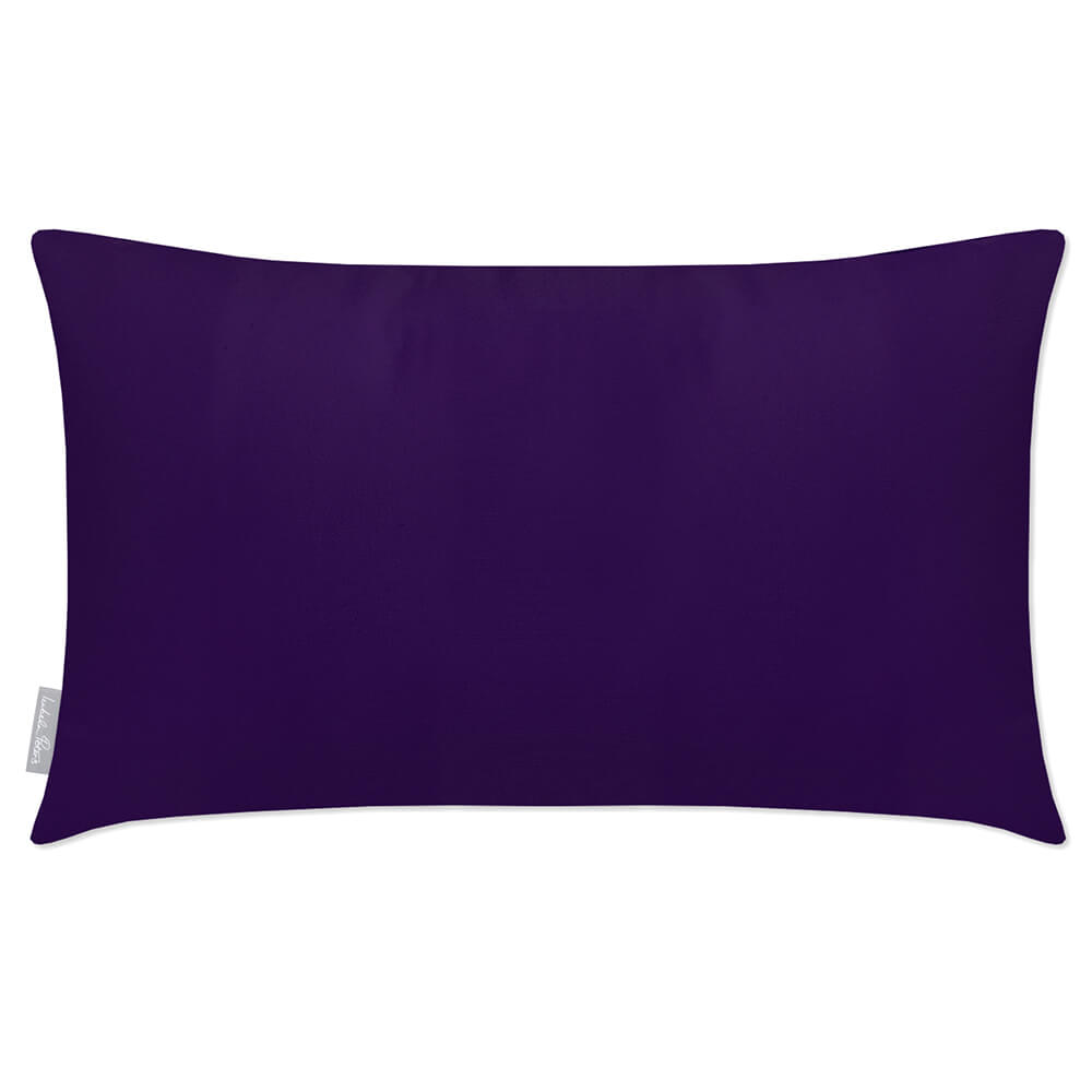 Outdoor Garden Waterproof Rectangle Cushion - Signature Colours - Morc Blue 50 x 30 cm by Izabela Peters