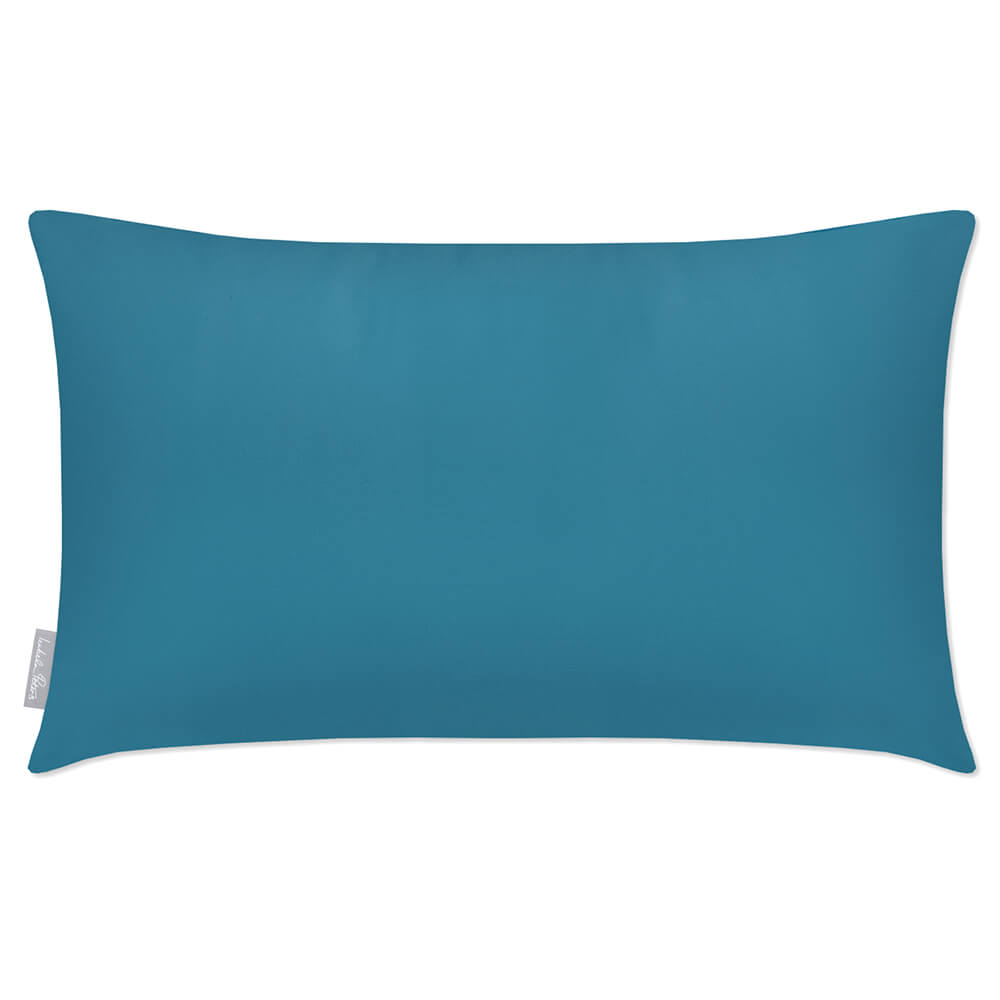 Outdoor Garden Waterproof Rectangle Cushion - Signature Colours  Izabela Peters Prussian Blue 50 x 30 cm 