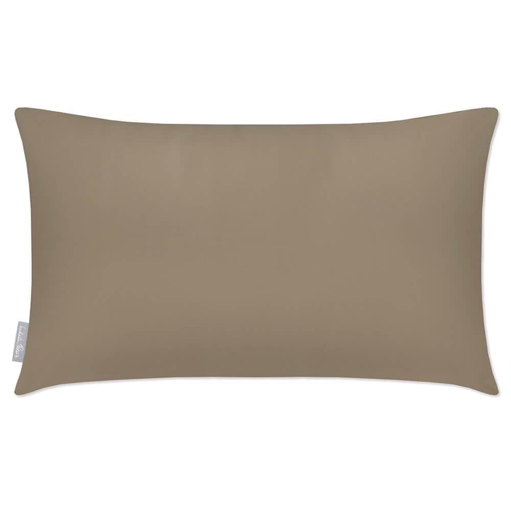 Outdoor Garden Waterproof Rectangle Cushion - Signature Colours  Izabela Peters Taupe 50 x 30 cm 