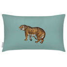 Outdoor Garden Waterproof Rectangle Cushion - Tiger - Blue Surf 50 x 30 cm by Izabela Peters