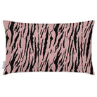 Outdoor Garden Waterproof Rectangle Cushion - Tiger Print - Rosewater 50 x 30 cm by Izabela Peters