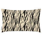 Outdoor Garden Waterproof Rectangle Cushion - Tiger Print - Cream 50 x 30 cm by Izabela Peters