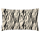 Outdoor Garden Waterproof Rectangle Cushion - Tiger Print - Ivory Cream 50 x 30 cm by Izabela Peters