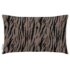 Outdoor Garden Waterproof Rectangle Cushion - Tiger Print - Dovedale Stone 50 x 30 cm by Izabela Peters