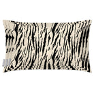 Outdoor Garden Waterproof Rectangle Cushion - Tiger Print - Ivory Cream 50 x 30 cm by Izabela Peters