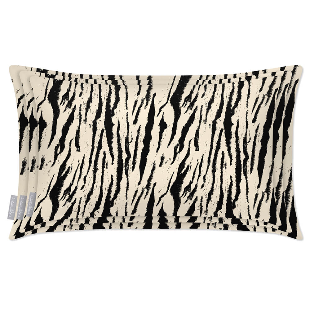 Outdoor Garden Waterproof Rectangle Cushion - Tiger Print  Izabela Peters   
