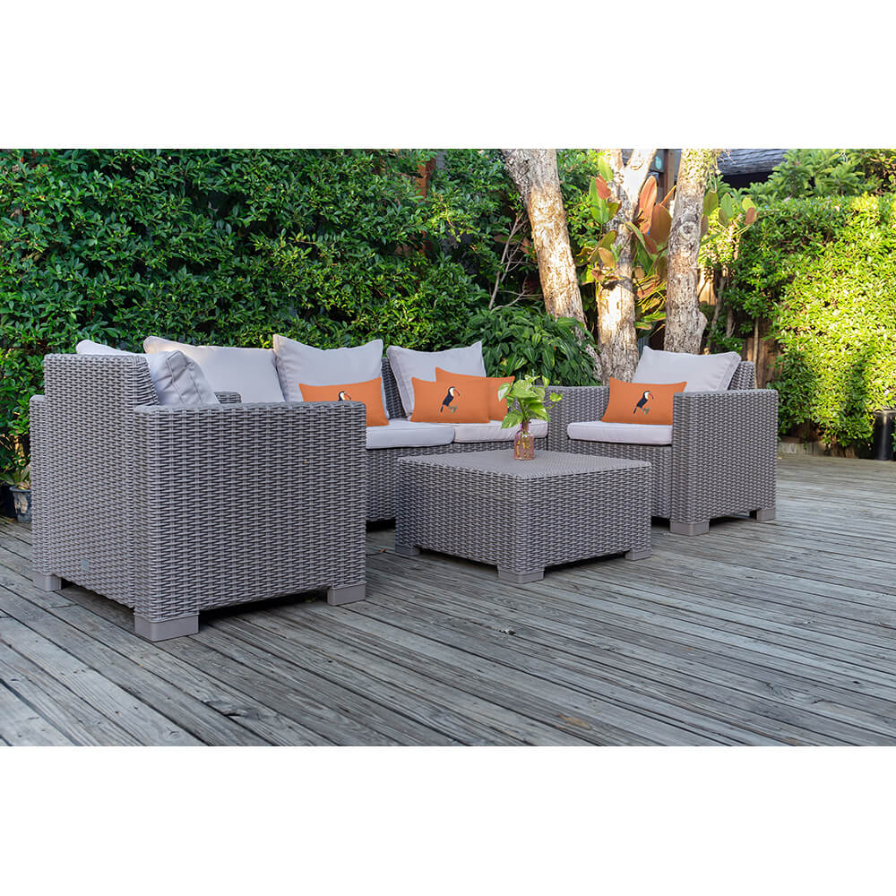 Outdoor Garden Waterproof Rectangle Cushion - Toucan  Izabela Peters   