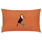 Outdoor Garden Waterproof Rectangle Cushion - Toucan - Burnt Orange 50 x 30 cm by Izabela Peters