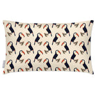 Outdoor Garden Waterproof Rectangle Cushion - Toucans - Cream 50 x 30 cm by Izabela Peters