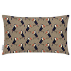 Outdoor Garden Waterproof Rectangle Cushion - Toucans - Taupe 50 x 30 cm by Izabela Peters