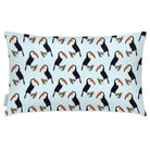 Outdoor Garden Waterproof Rectangle Cushion - Toucans - Duck Egg 50 x 30 cm by Izabela Peters