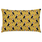 Outdoor Garden Waterproof Rectangle Cushion - Toucans - Mustard 50 x 30 cm by Izabela Peters