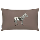 Outdoor Garden Waterproof Rectangle Cushion - Zebra - Dovedale Stone 50 x 30 cm by Izabela Peters