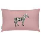Outdoor Garden Waterproof Rectangle Cushion - Zebra - Rosewater 50 x 30 cm by Izabela Peters