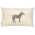 Outdoor Garden Waterproof Rectangle Cushion - Zebra - Ivory Cream 50 x 30 cm by Izabela Peters