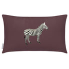 Outdoor Garden Waterproof Rectangle Cushion - Zebra - Italian Grape 50 x 30 cm by Izabela Peters