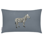 Outdoor Garden Waterproof Rectangle Cushion - Zebra - French Grey 50 x 30 cm by Izabela Peters