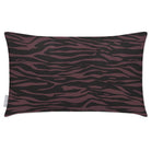 Outdoor Garden Waterproof Rectangle Cushion - Zebra Print - Italian Grape 50 x 30 cm by Izabela Peters