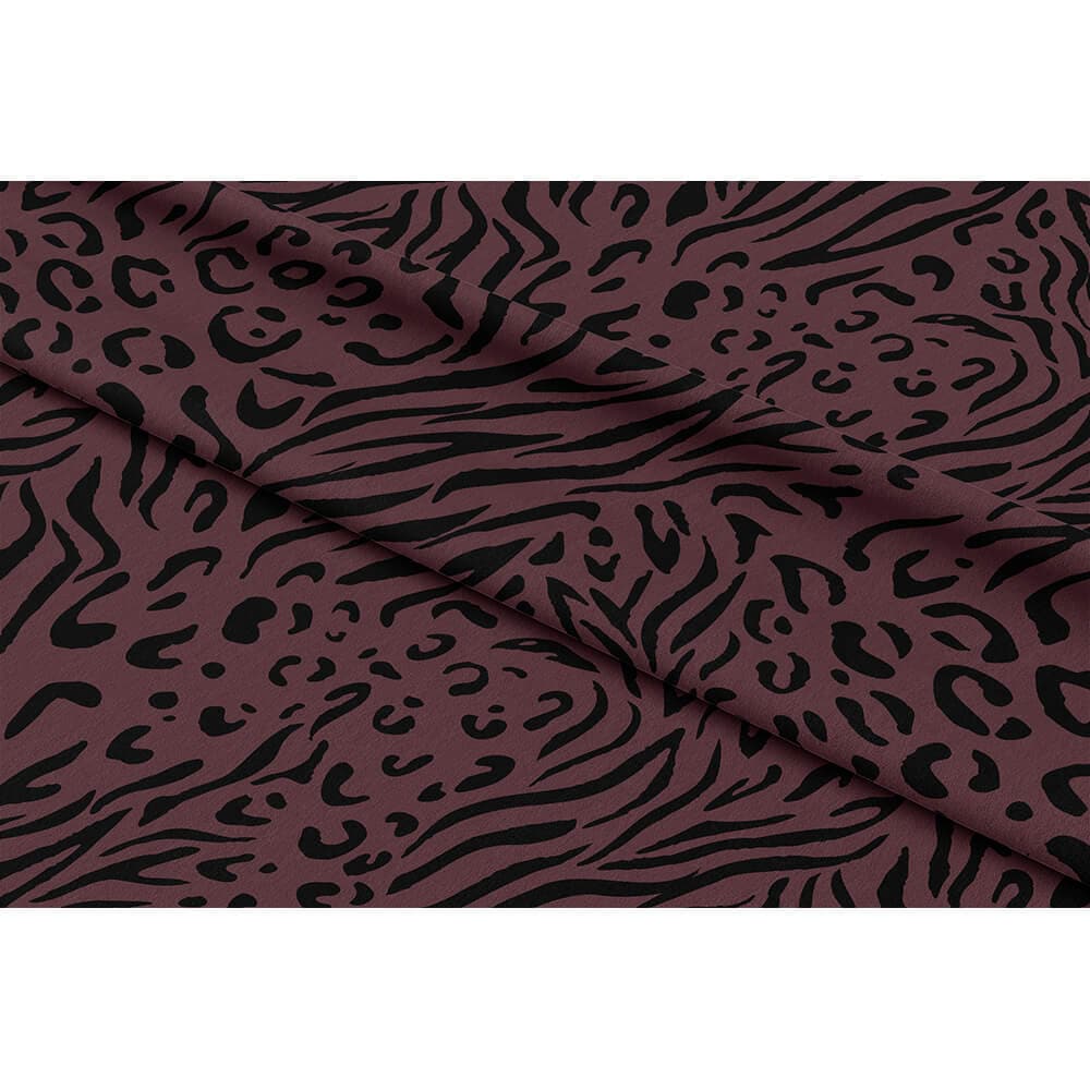 Upholstery Curtain Fabric - Luxury Eco-Friendly Velvet - Animal Fusion Print  IzabelaPeters   