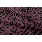 Animal Fusion Print velvet fabric in Italian Grape