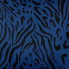 Upholstery Curtain Fabric - Luxury Eco - Friendly Velvet - Animal Fusion Print - Estate Blue by Izabela Peters