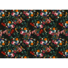 Birds In Paradise velvet fabric in Charcoal