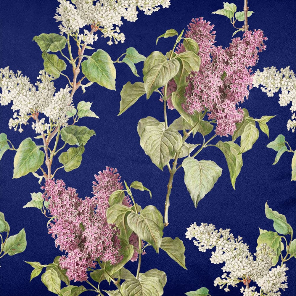 Upholstery Curtain Fabric - Luxury Eco-Friendly Velvet - Evening Garden  IzabelaPeters Midnight  