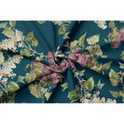 Evening Garden velvet fabric in Teal